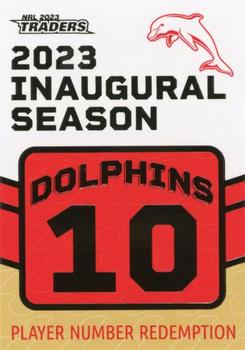 2023 NRL Traders Titanium - Dolphins Inaugural Redemption #D10 Jarrod Wallace Front